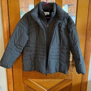 Calvin Klein Women's Puffer Jacket - Dark Gray